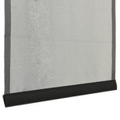 Vidaxl fekete szúnyogháló ajtóra 10 részes hálós függönnyel 240x240 cm 148712