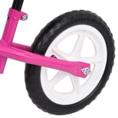 Vidaxl rózsaszín egyensúlykerékpár 9,5"-es kerekekkel 93190