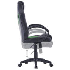 Greatstore zöld műbőr gamer-szék