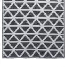 Vidaxl fekete PP kültéri szőnyeg 120 x 180 cm 310417