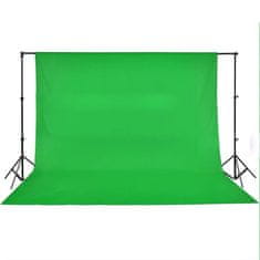 Vidaxl zöld pamut háttér blueboxhoz 500 x 300 cm 190005