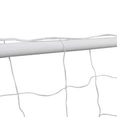 Vidaxl 2 db fehér acél focikapu hálóval 182 x 61 x 122 cm 276047