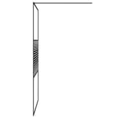 shumee fekete átlátszó ESG üveg zuhanyfal 115 x 195 cm