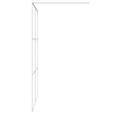 Greatstore fehér átlátszó ESG üveg zuhanyfal 140 x 195 cm