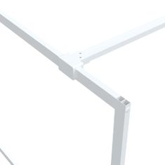 Greatstore fehér átlátszó ESG üveg zuhanyfal 140x195 cm