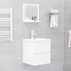 Vidaxl fehér forgácslap fürdőszobai tükör 40 x 10,5 x 37 cm 804553