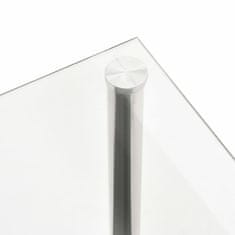 Greatstore átlátszó edzett üveg tálalóasztal 110 x 43 x 60 cm