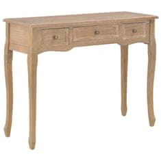 shumee 280047 Dressing Console Table with 3 Drawers Brown