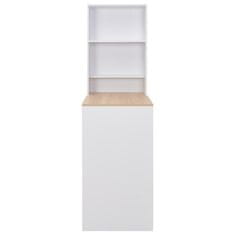 Greatstore fehér bárasztal szekrénnyel 115 x 59 x 200 cm