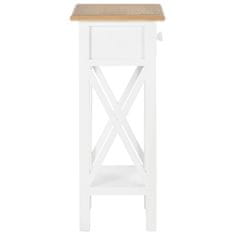 shumee 280057 Side Table White 27x27x65,5 cm Wood