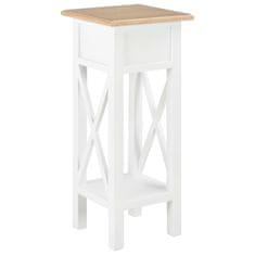 shumee 280057 Side Table White 27x27x65,5 cm Wood