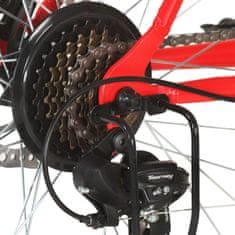 Vidaxl 21 sebességes piros mountain bike 48 hüvelykes kerékkel 48 cm 3067210