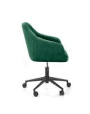 Halmar Fresco irodai szék - sötétzöld (velvet)
