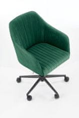 Halmar Fresco irodai szék - sötétzöld (velvet)