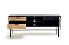 Halmar TV asztal Murano RTV-1 - fekete / kézműves tölgy