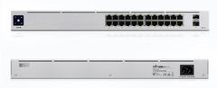 Ubiquiti Switch L2 UniFi USW-24-POE, 24 portos Gigabit, 2x SFP, 16x PoE-out Gen 2, PoE költségvetés 95W
