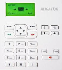 Aligator T100 asztali telefon SIM-kártyához Fehér