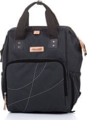Chipolino pelenkázó táska, hátizsák ébenfekete színű