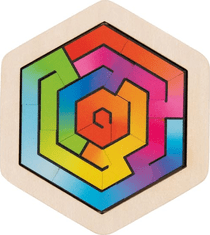 Goki fa puzzle Puzzle Puzzle Puzzle Puzzle - hatszög 18 darabos