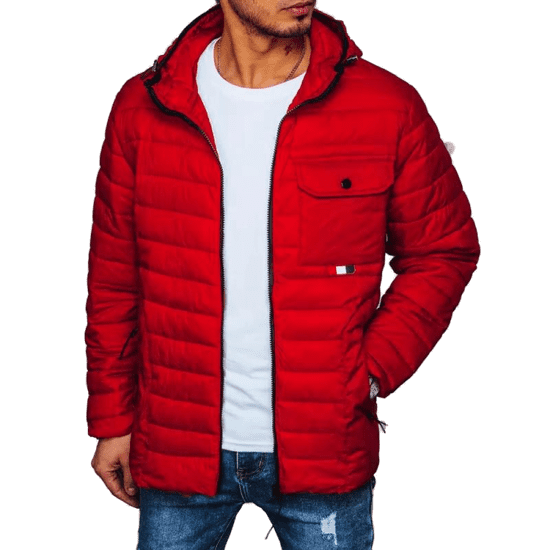 Dstreet Férfi kabát L32 piros tx4375