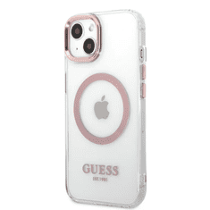 Guess MagSafe tok pink (GUHMP13MHTRMP) Apple iPhone 13 készülékhez (127196)