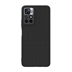 Nillkin TEXTURED műanyag telefonvédő (érdes felület, közepesen ütésálló, szilikon keret, 3D minta) FEKETE [Xiaomi Poco M4 Pro 5G] (5996591117263)