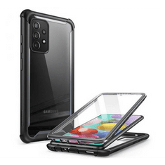 SUPCASE IBLSN szilikon telefonvédő (közepesen ütésálló, légpárnás sarok, műanyag előlap, akril hátlap) FEKETE [Samsung Galaxy A72 5G (SM-A726F)] (5996591093659)