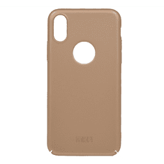 MOFI műanyag telefonvédő (ultravékony, logo kivágás) ARANY [Apple iPhone XS 5.8] (5996457826773)