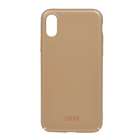 MOFI műanyag telefonvédő (ultravékony) ARANY [Apple iPhone XS 5.8] (5996457817696)