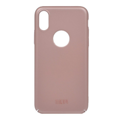 MOFI műanyag telefonvédő (ultravékony, logo kivágás) ROZÉARANY [Apple iPhone XS 5.8] (5996457826766)