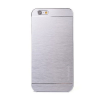 MOTOMO műanyag telefonvédő (alumínium hátlap, szálcsiszolt minta) EZÜST [Apple iPhone 6S 4.7] (5996457503940)