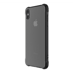 Hoco ARMOR szilikon telefonvédő (közepesen ütésálló, légpárnás sarok, átlátszó hátlap) SZÜRKE [Apple iPhone XS 5.8] (5996457822676)