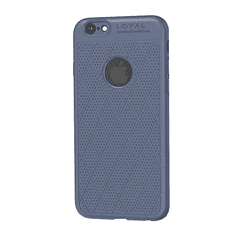 Hoco ADMIRE szilikon telefonvédő (ultravékony, 0.8 mm, lyukacsos, rombusz minta, logó kivágás) KÉK [Apple iPhone 6S Plus 5.5] (5996457830213)