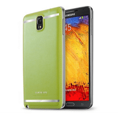 BASEUS YUPPIE műanyag telefonvédő (akkufedél, bőr hatású hátlap) ZÖLD [Samsung Galaxy Note 3 LTE (SM-N9005)] (YPSANOTE3-06)