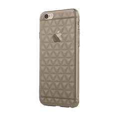 USAMS DIAMOND szilikon telefonvédő (3D, gyémánt minta) FÜSTSZÍNŰ [Apple iPhone 6S 4.7] (IP6GL01)