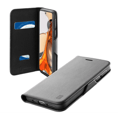 CellularLine BOOK CLUTCH tok álló, bőr hatású (FLIP, oldalra nyíló, bankkártyatartó funkció) FEKETE [Xiaomi 11 Lite 5G NE] (BOOKCLU3XIAOMI11TK)
