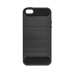 FORCELL Carbon Apple iPhone 5/5S/SE hátlaptok fekete (21191) (21191)