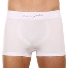 Gino  Bambusz varratmentes fehér férfi boxeralsó (53004) - méret L