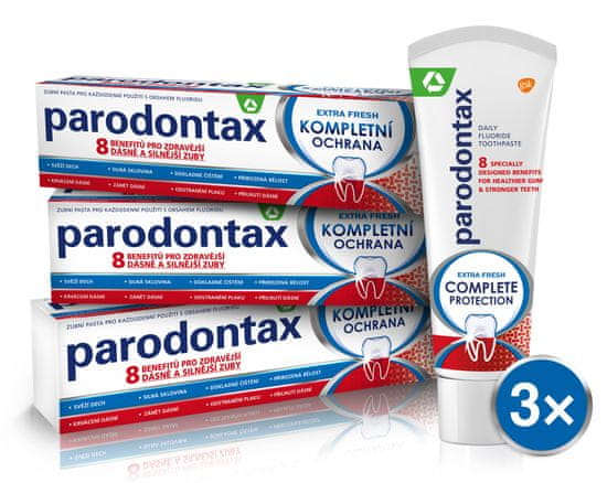 Parodontax Extra Fresh Teljes védelem, 75 ml, 3db