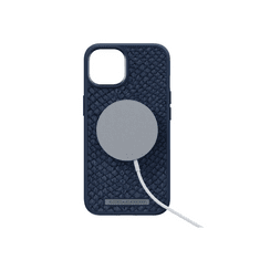 NJORD Salmon Leather MagSafe tok kék Apple iPhone 14 Plus készülékhez (NA42SL01) (127136)