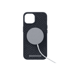 NJORD Salmon Leather MagSafe tok fekete Apple iPhone 14 készülékhez (NA41SL00) (127133)
