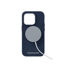 NJORD Salmon Leather MagSafe tok kék Apple iPhone 14 Pro Max készülékhez (NA44SL01) (127142)