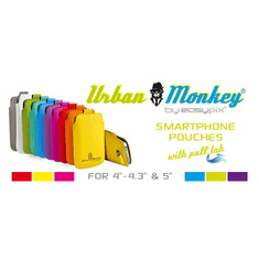 EasyPix Urban Monkey 4"-4.3" mobiltelefon tok fehér (53206) (53206)