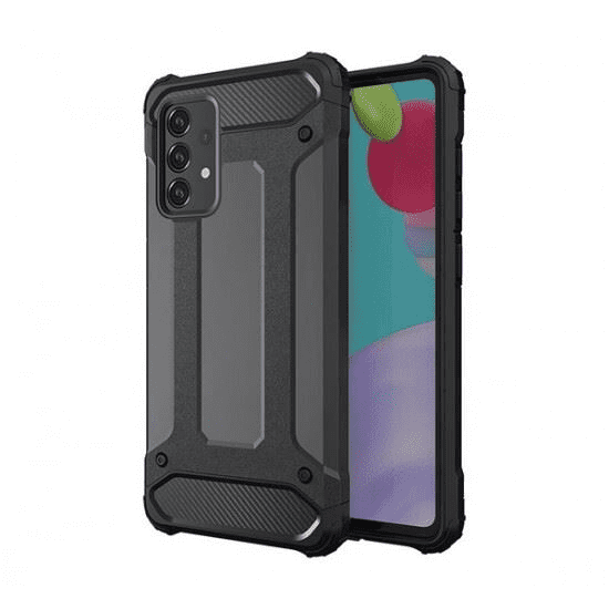 FORCELL Armor Samsung Galaxy A52/A52s tok, fekete (55910) (FO55910)