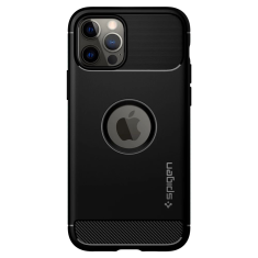 Spigen Rugged Armor Apple iPhone 12/12 Pro tok fekete (ACS01700) (ACS01700)