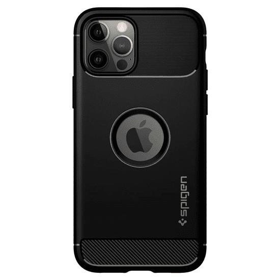 Spigen Rugged Armor Apple iPhone 12/12 Pro tok fekete (ACS01700) (ACS01700)