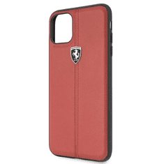 Ferrari iPhone 11 Pro Max függőlegesen csíkozott kemény tok piros (FEHDEHCN65RE) (FEHDEHCN65RE)
