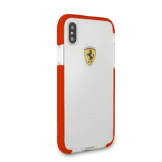 Ferrari iPhone X tok átlátszó-piros (FEGLHCPXRE) (FEGLHCPXRE)
