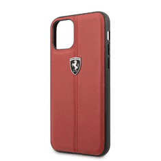 Ferrari iPhone 11 függőlegesen csíkozott kemény tok piros (FEHDEHCN61RE) (FEHDEHCN61RE)