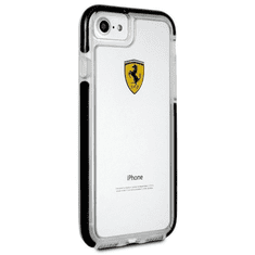 Ferrari iPhone 7 tok átlátszó-fekete (FEGLHCP7BK) (FEGLHCP7BK)